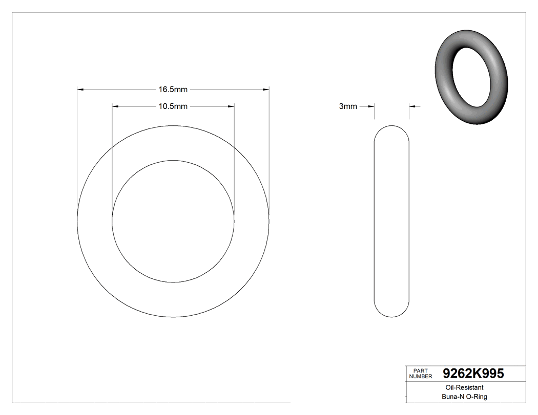 Technical drawing - 9262K995